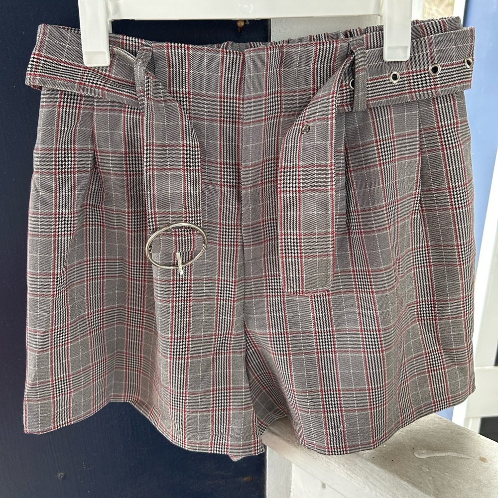 F21 Plaid Shorts